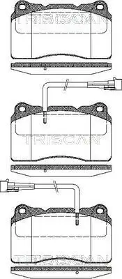 Bremsbelagsatz, Scheibenbremse TRISCAN 8110 12004 Bild Bremsbelagsatz, Scheibenbremse TRISCAN 8110 12004