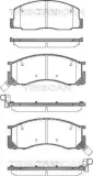 Bremsbelagsatz, Scheibenbremse TRISCAN 8110 13015