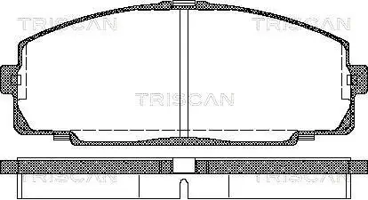 Bremsbelagsatz, Scheibenbremse TRISCAN 8110 13016