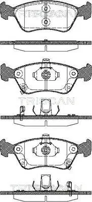 Bremsbelagsatz, Scheibenbremse TRISCAN 8110 13018
