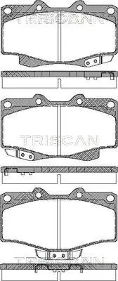 Bremsbelagsatz, Scheibenbremse TRISCAN 8110 13030