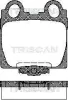 Bremsbelagsatz, Scheibenbremse Hinterachse TRISCAN 8110 13042