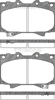 Bremsbelagsatz, Scheibenbremse TRISCAN 8110 13048