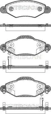 Bremsbelagsatz, Scheibenbremse Vorderachse TRISCAN 8110 13059