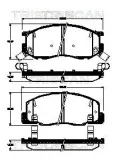 Bremsbelagsatz, Scheibenbremse TRISCAN 8110 13066