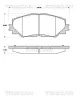 Bremsbelagsatz, Scheibenbremse TRISCAN 8110 13070