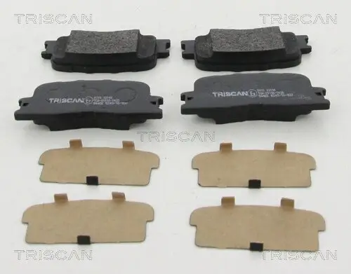 Bremsbelagsatz, Scheibenbremse Hinterachse TRISCAN 8110 13110