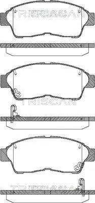 Bremsbelagsatz, Scheibenbremse TRISCAN 8110 13157