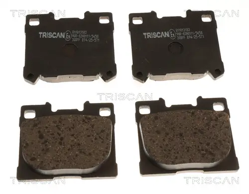 Bremsbelagsatz, Scheibenbremse Hinterachse TRISCAN 8110 13183