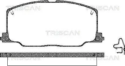 Bremsbelagsatz, Scheibenbremse TRISCAN 8110 13879 Bild Bremsbelagsatz, Scheibenbremse TRISCAN 8110 13879