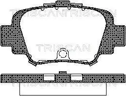 Bremsbelagsatz, Scheibenbremse TRISCAN 8110 14002