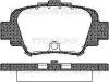 Bremsbelagsatz, Scheibenbremse TRISCAN 8110 14002
