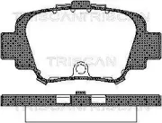 Bremsbelagsatz, Scheibenbremse TRISCAN 8110 14002