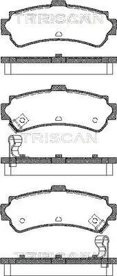 Bremsbelagsatz, Scheibenbremse TRISCAN 8110 14006