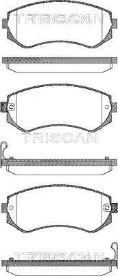 Bremsbelagsatz, Scheibenbremse TRISCAN 8110 14014