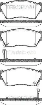 Bremsbelagsatz, Scheibenbremse TRISCAN 8110 14029