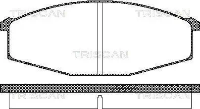 Bremsbelagsatz, Scheibenbremse TRISCAN 8110 14127