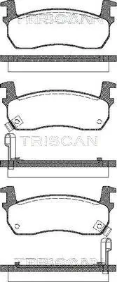 Bremsbelagsatz, Scheibenbremse TRISCAN 8110 14927