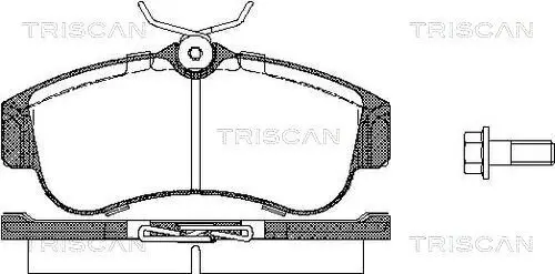 Bremsbelagsatz, Scheibenbremse TRISCAN 8110 14937