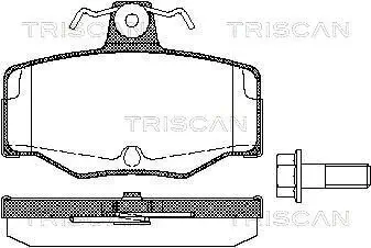 Bremsbelagsatz, Scheibenbremse TRISCAN 8110 14938