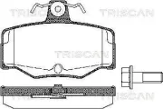 Bremsbelagsatz, Scheibenbremse TRISCAN 8110 14938