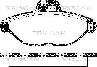 Bremsbelagsatz, Scheibenbremse TRISCAN 8110 15001