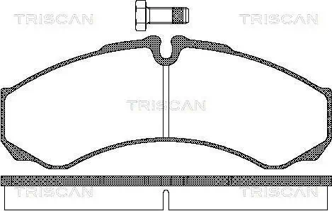 Bremsbelagsatz, Scheibenbremse TRISCAN 8110 15028