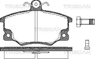 Bremsbelagsatz, Scheibenbremse TRISCAN 8110 15508 Bild Bremsbelagsatz, Scheibenbremse TRISCAN 8110 15508