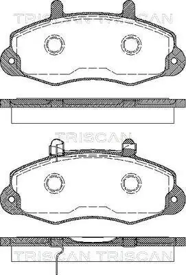 Bremsbelagsatz, Scheibenbremse TRISCAN 8110 16009