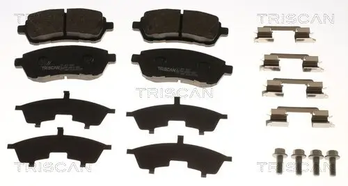 Bremsbelagsatz, Scheibenbremse Vorderachse TRISCAN 8110 16169 Bild Bremsbelagsatz, Scheibenbremse Vorderachse TRISCAN 8110 16169
