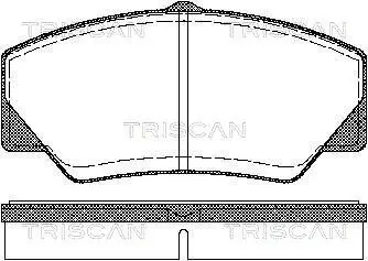 Bremsbelagsatz, Scheibenbremse TRISCAN 8110 16844