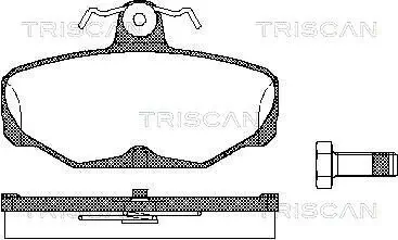 Bremsbelagsatz, Scheibenbremse TRISCAN 8110 16869