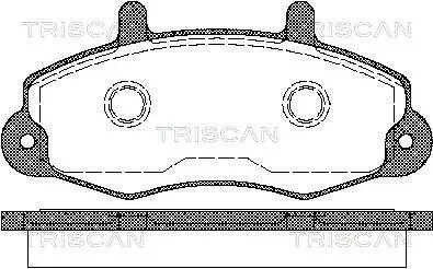 Bremsbelagsatz, Scheibenbremse TRISCAN 8110 16969 Bild Bremsbelagsatz, Scheibenbremse TRISCAN 8110 16969