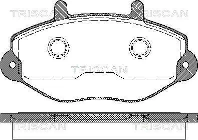 Bremsbelagsatz, Scheibenbremse TRISCAN 8110 16970