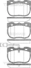 Bremsbelagsatz, Scheibenbremse Vorderachse TRISCAN 8110 17006