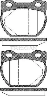 Bremsbelagsatz, Scheibenbremse TRISCAN 8110 17013