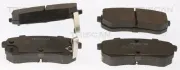 Bremsbelagsatz, Scheibenbremse Hinterachse TRISCAN 8110 18018