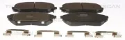 Bremsbelagsatz, Scheibenbremse Vorderachse TRISCAN 8110 18035