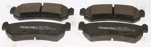 Bremsbelagsatz, Scheibenbremse Hinterachse TRISCAN 8110 21006