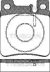 Bremsbelagsatz, Scheibenbremse TRISCAN 8110 23003