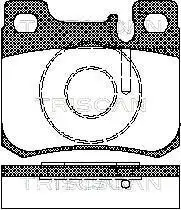 Bremsbelagsatz, Scheibenbremse TRISCAN 8110 23006