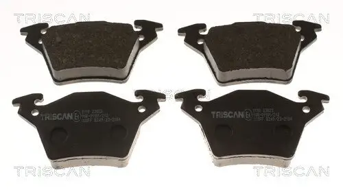 Bremsbelagsatz, Scheibenbremse Hinterachse TRISCAN 8110 23023
