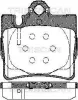 Bremsbelagsatz, Scheibenbremse Hinterachse TRISCAN 8110 23025