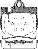 Bremsbelagsatz, Scheibenbremse Hinterachse TRISCAN 8110 23025