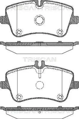 Bremsbelagsatz, Scheibenbremse TRISCAN 8110 23026