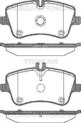 Bremsbelagsatz, Scheibenbremse Vorderachse TRISCAN 8110 23026 Bild Bremsbelagsatz, Scheibenbremse Vorderachse TRISCAN 8110 23026