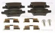 Bremsbelagsatz, Scheibenbremse Hinterachse TRISCAN 8110 23045