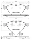 Bremsbelagsatz, Scheibenbremse TRISCAN 8110 23051