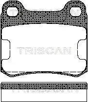 Bremsbelagsatz, Scheibenbremse TRISCAN 8110 23115