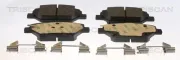 Bremsbelagsatz, Scheibenbremse Vorderachse TRISCAN 8110 24060